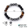 TCC™ Natural Tiger Eye & Hematite and Black Onyx Healing Bracelet